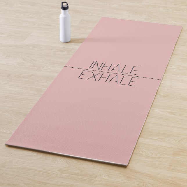 Tapis De Yoga Inhale Exhale Blush Pink Yoga Mat (En situation)