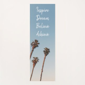 Tapis De Yoga Inspiration moderne Mantra Blue Sky Palm Tree