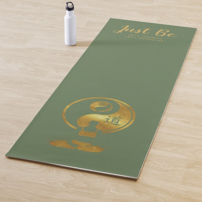 Tapis De Yoga Instructeur YOGA personnalisé, Soyez SEULEMENT SAG (En situation)