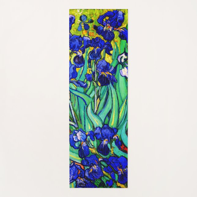 Tapis De Yoga Irises par Vincent Van Gogh (Devant)
