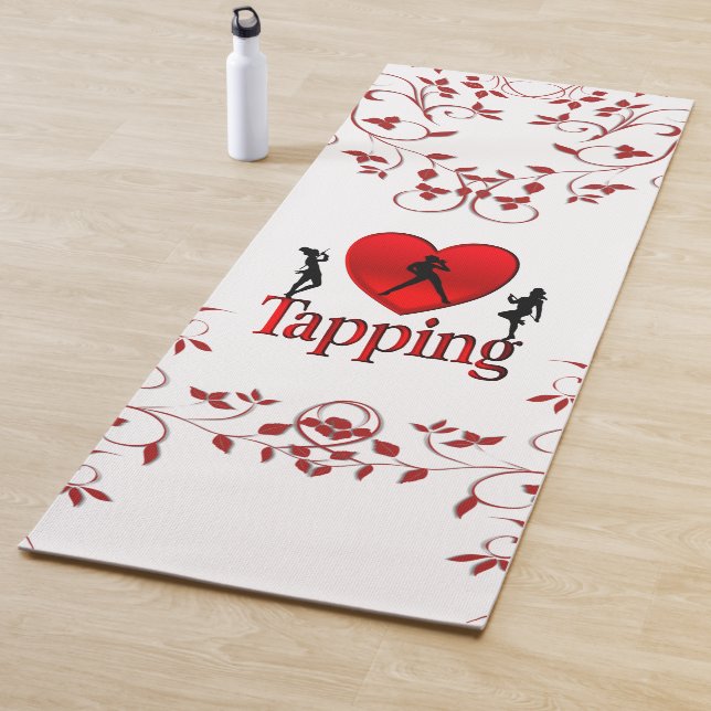 Tapis De Yoga J'aime le claquettes (En situation)