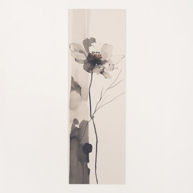 Tapis De Yoga Japandi Yoga Mat - Force et sérénité (Devant)