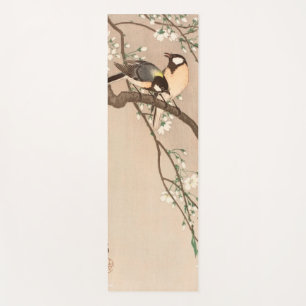 Tapis De Yoga Japonais Asiatique Koson Bird Chickadee Songbird
