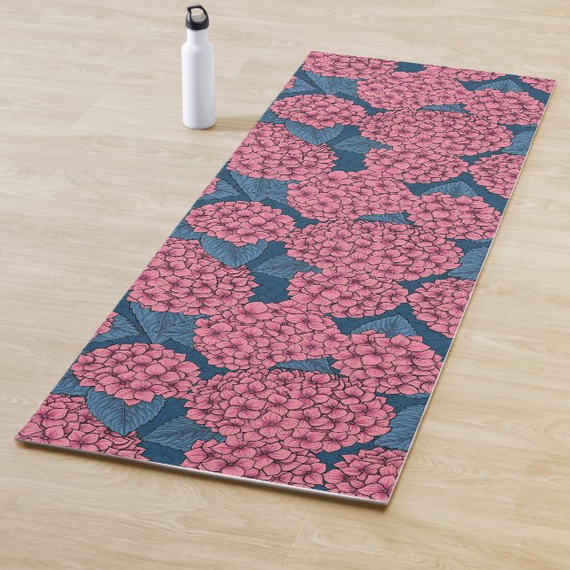 Tapis De Yoga Jardin d'Hydrangea (En situation)