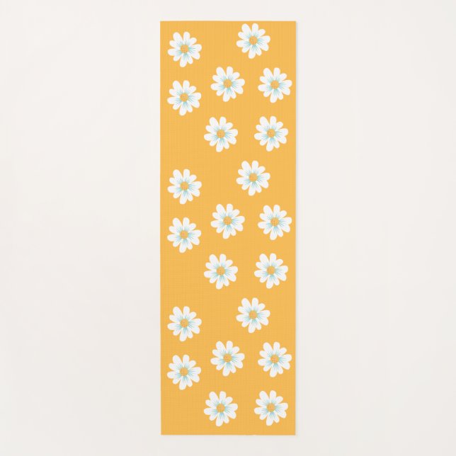 tapis de yoga jaune vif (Devant)
