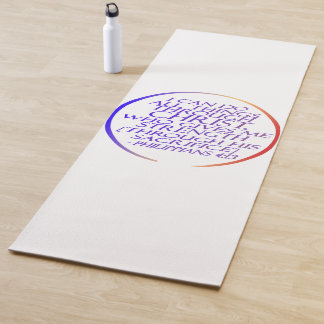 Tapis De Yoga Je peux faire tout par le Christ Bible Verse