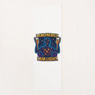 Tapis De Yoga "Je Suis De L'Énergie. Je Suis Lumière." - Star Co