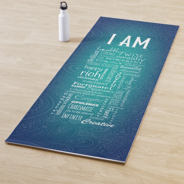 TAPIS DE YOGA JE SUIS POSITIVE AFFIRMATIONS YOGA MAT - 03 (En situation)