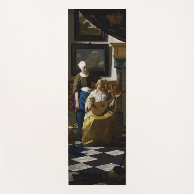 Tapis De Yoga Johannes Vermeer - La lettre d'amour (Devant)