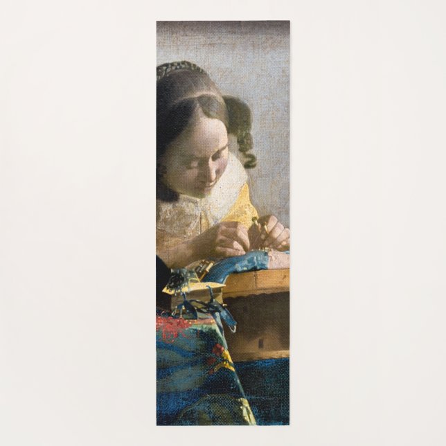 Tapis De Yoga Johannes Vermeer - Le Lacemaker (Dos)