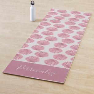 Tapis De Yoga Joli coquillages roses Ocean Beach Méditation zen