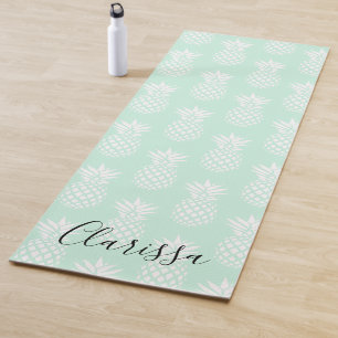Tapis De Yoga Joli motif vert en bon état mignon élégant
