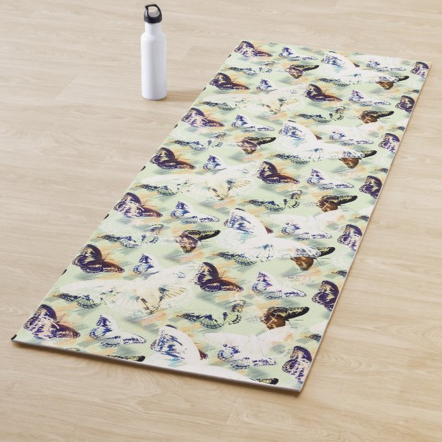 Tapis De Yoga Joli papillon élégant (En situation)