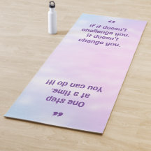 Jolie Citation Inspirationnelle Pastel Yoga Mat