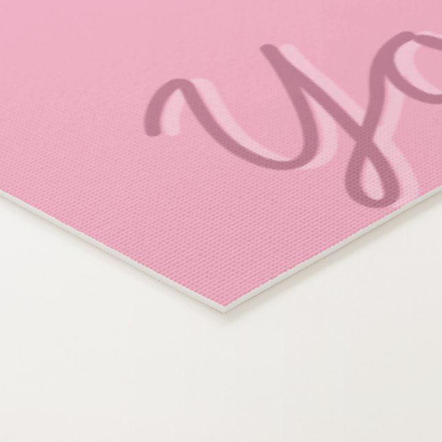 Tapis De Yoga Jolie fille rose Yoga Mat (Détail)