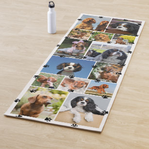 Tapis De Yoga Jolies Empreintes de Patte 14 Photos d'Animaux de