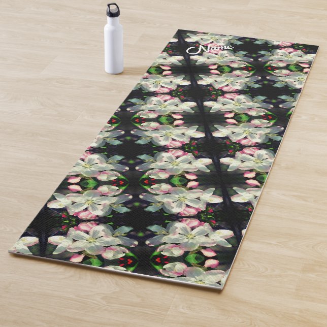 Tapis De Yoga Jolies fleurs de fleurs de printemps personnalisée (En situation)