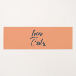 Tapis De Yoga Joueuse, joyeuse, moderne, design mignon de Love C