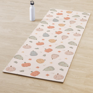 Tapis De Yoga Joyeux Citrouille Motif - Yoga Mat