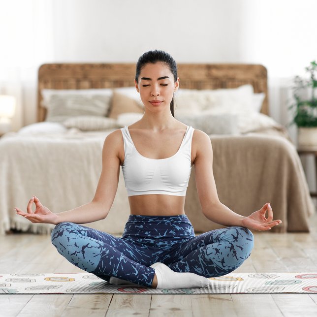 Tapis De Yoga Joyeux Doodle Laugh (Créateur téléchargé)