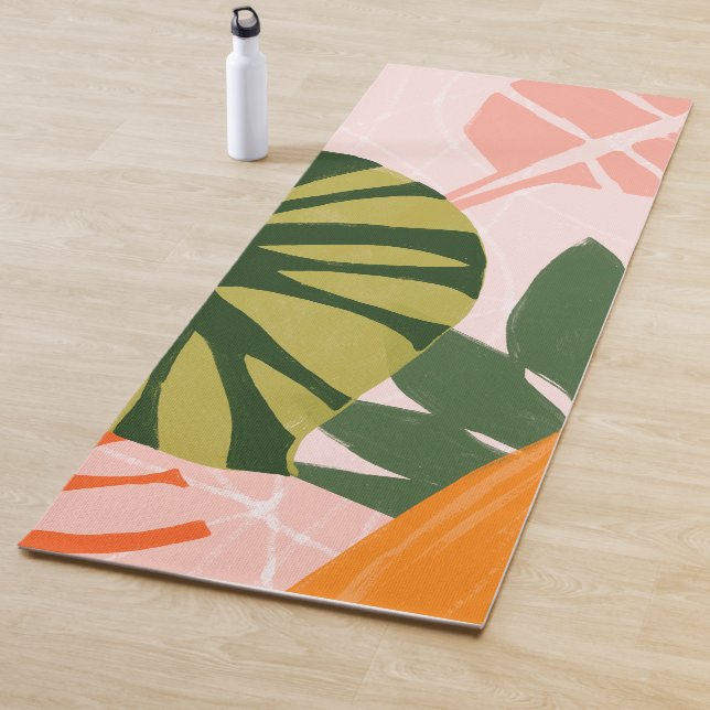 Tapis De Yoga Jungle Collage I (En situation)