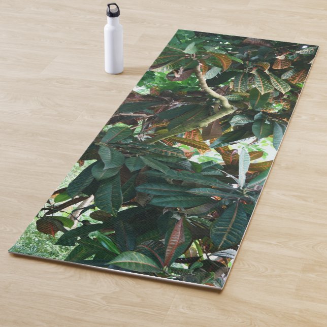 Tapis De Yoga Jungle tropicale verte (En situation)