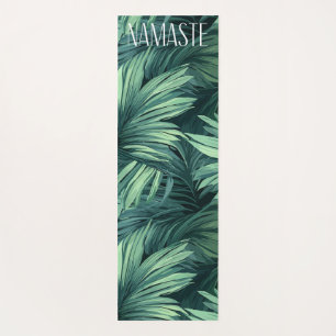 Tapis De Yoga jungle verte audacieuse palme tropicale motif Nama