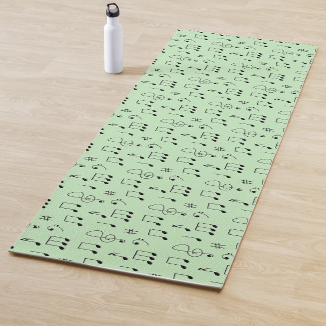 Tapis De Yoga Juste noté vert (En situation)