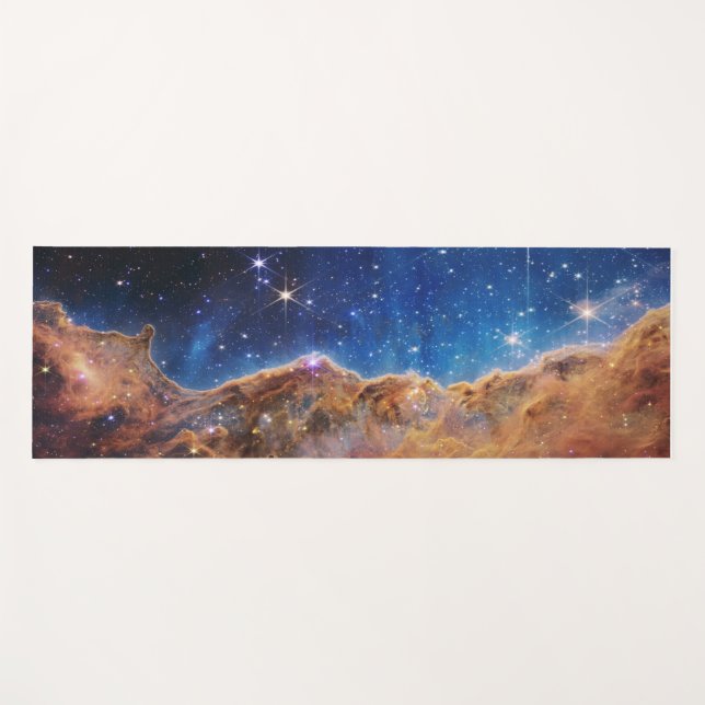 Tapis De Yoga JWST James Webb Télescope Spatial Falaises cosmiqu (Devant (Horizontal))