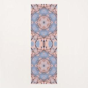 Tapis De Yoga Kaleidoscope Matin Bleu & Frost Rose
