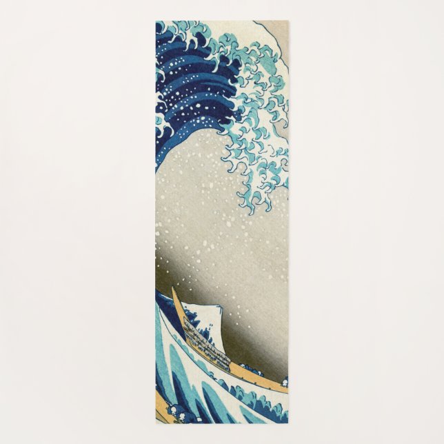 Tapis De Yoga Katsushika Hokusai - La Grande vague au large de K (Dos)