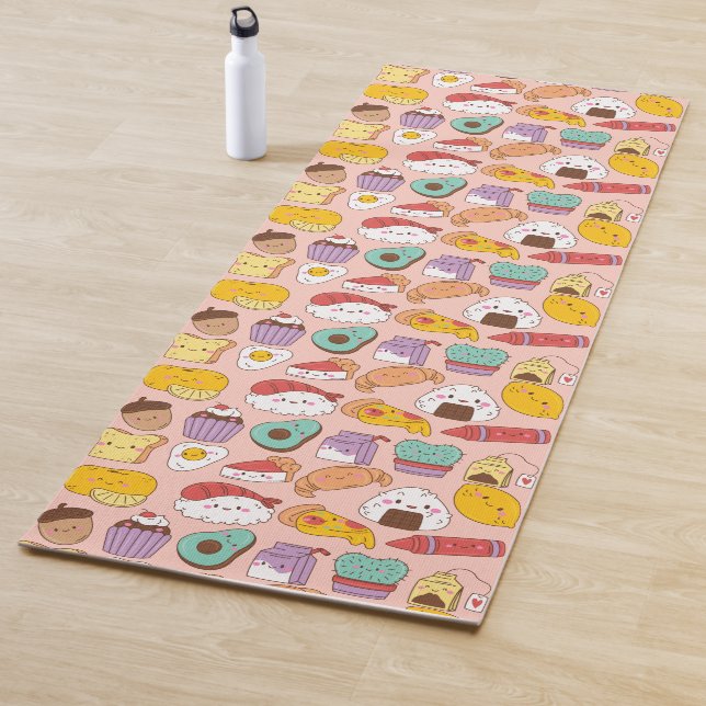 Tapis De Yoga Kawaii Nourriture Yoga Mat (En situation)