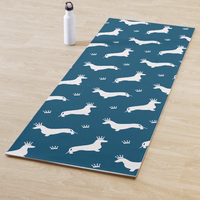 Tapis De Yoga King Short Hair Dachshund - motif 2 (En situation)