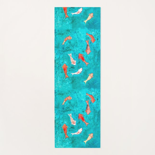 Tapis De Yoga Koi Fish Pond (Devant)