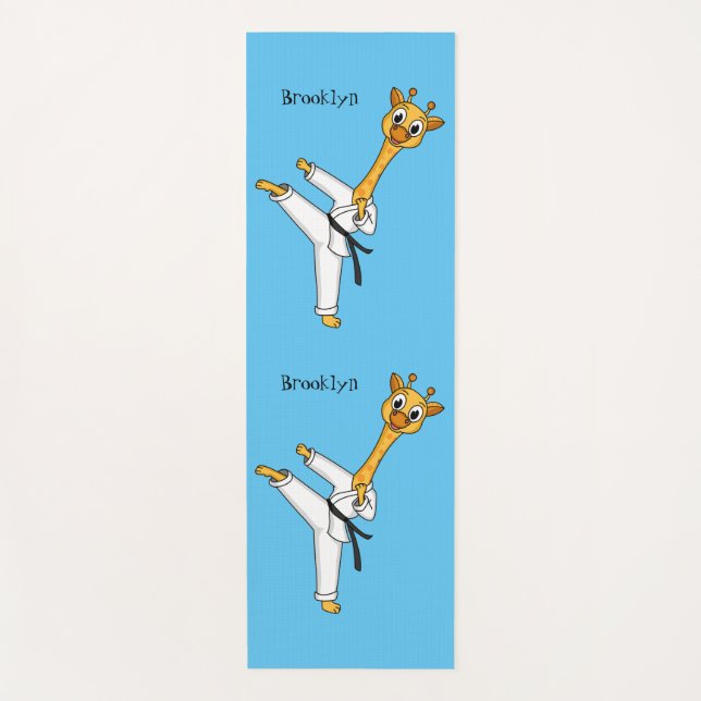Tapis De Yoga Kung Fu giraffe (Devant)
