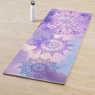 Tapis De Yoga La Conscience cosmique du ciel intérieur Pastel