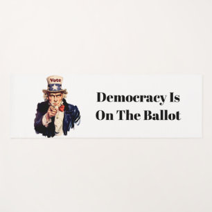 Tapis De Yoga La démocratie est sur le bulletin de vote 2026
