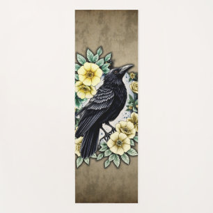 Tapis De Yoga La grâce et l'élégance du corbeau.