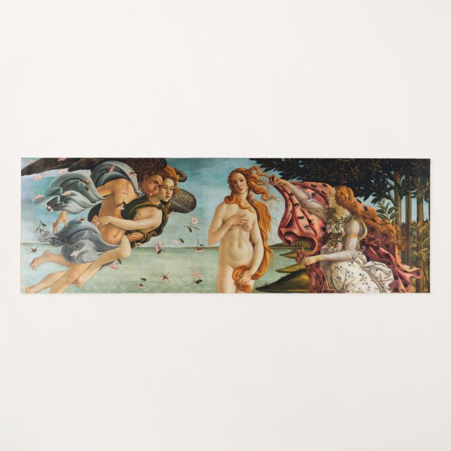 Tapis De Yoga La naissance de Vénus (détail), Sandro Botticelli (Devant (Horizontal))