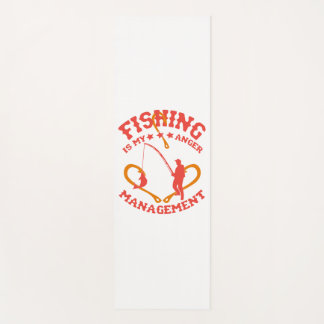 Tapis De Yoga La pêche est ma gestion de la colère