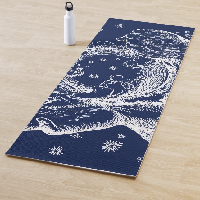 Tapis De Yoga La Rubaiyat de la création d'Omar Khayyam (En situation)