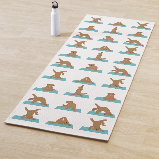 Tapis De Yoga Labradoodé mélange chien Yoga Mat (En situation)