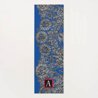TAPIS DE YOGA LACE ET BUTTERFLIES NOIRS YOGA MAT INITIALE PERSON