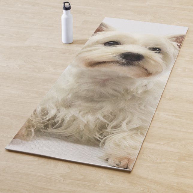 Tapis De Yoga L'adorable Terrier de White West Highland (En situation)