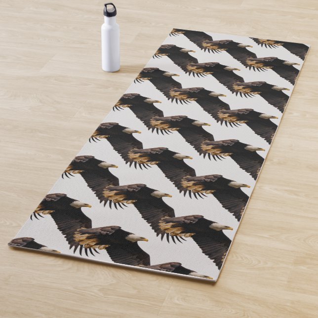 Tapis De Yoga L'aigle à tête blanche prend le ciel (En situation)