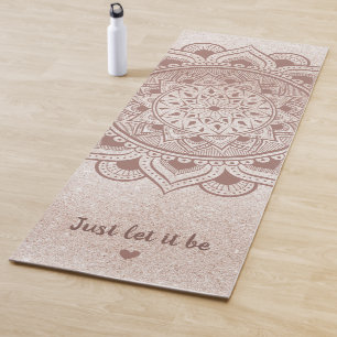 Tapis De Yoga Laissez-le juste être texte personnalisé Citation