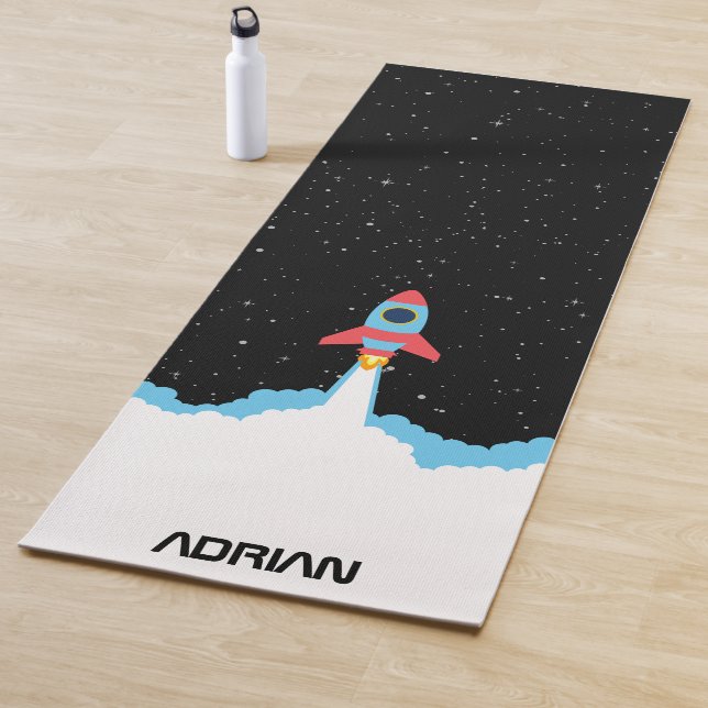Tapis De Yoga Lancement de fusées dans les enfants spatiaux (En situation)