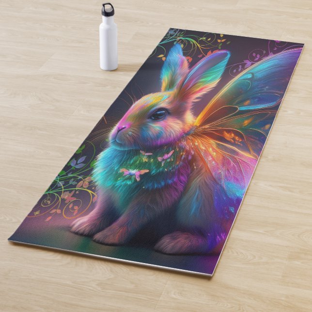 Tapis De Yoga Lapin lumineux (En situation)