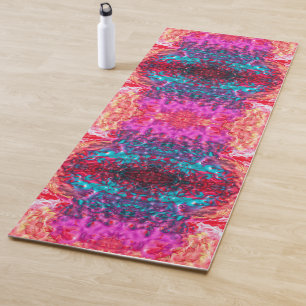 Tapis De Yoga L'art Abstrait de la peinture colorée
