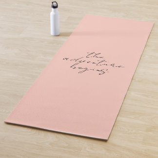 Tapis De Yoga L'aventure commence la calligraphie minimaliste